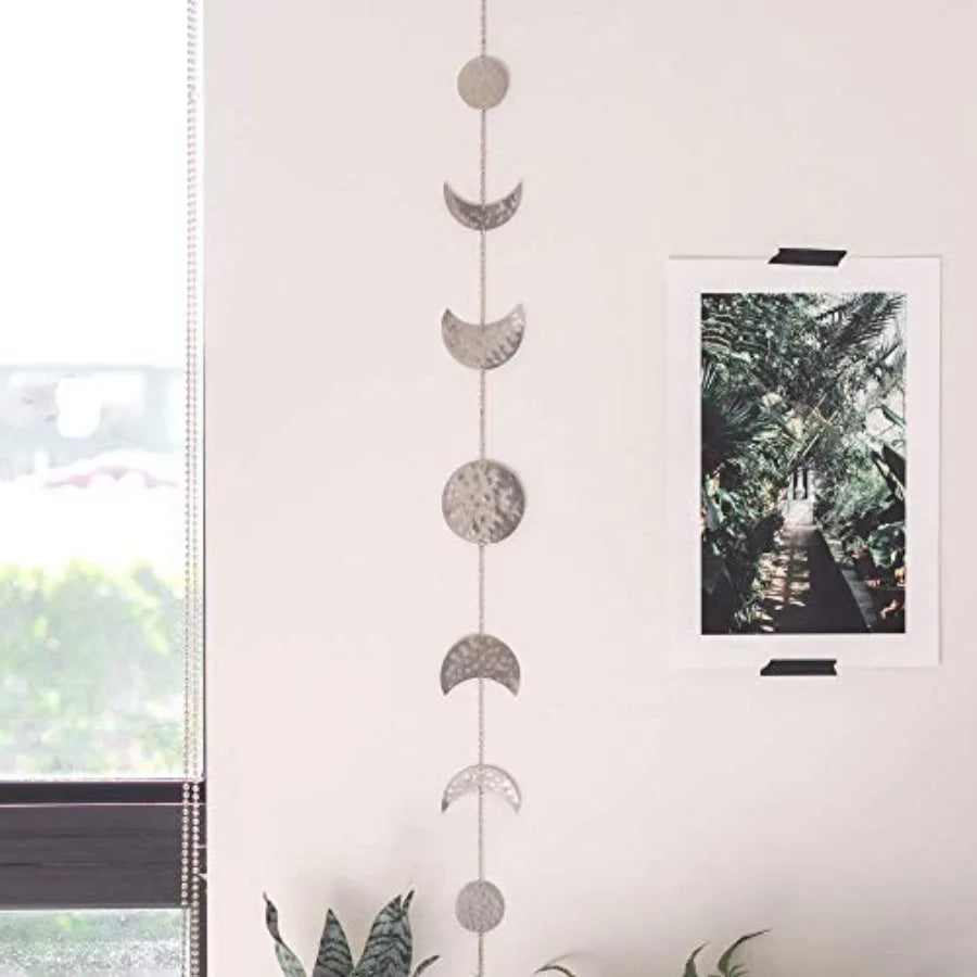 Moon Phase Wall Decor Rustic Pastoral Home Accent Artwork
