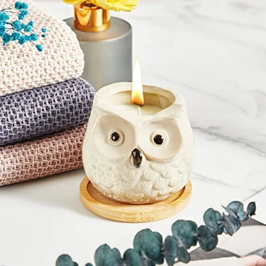 Owl Lavender Scented Candle