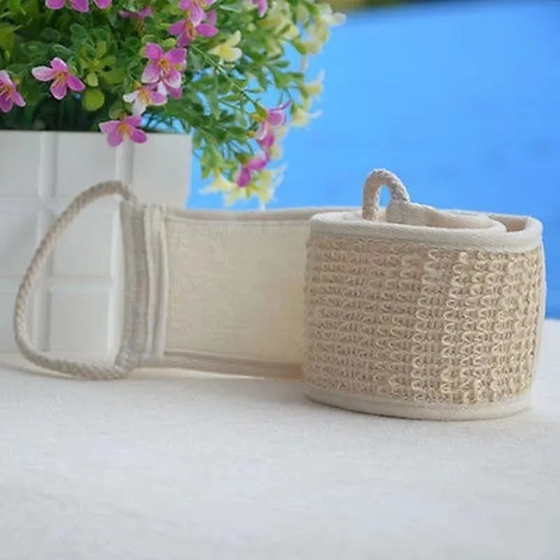 Cotton Hemp Unisex Exfoliating Bath Brush Scrub