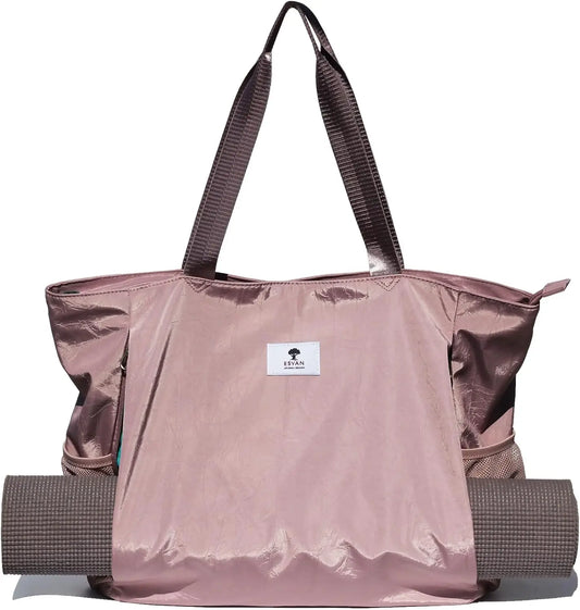 Yoga Mat Bag Tote Carrier for Office, Yoga, Pilates, Travel, Beach & Gym - Durable Shoulder Carryall