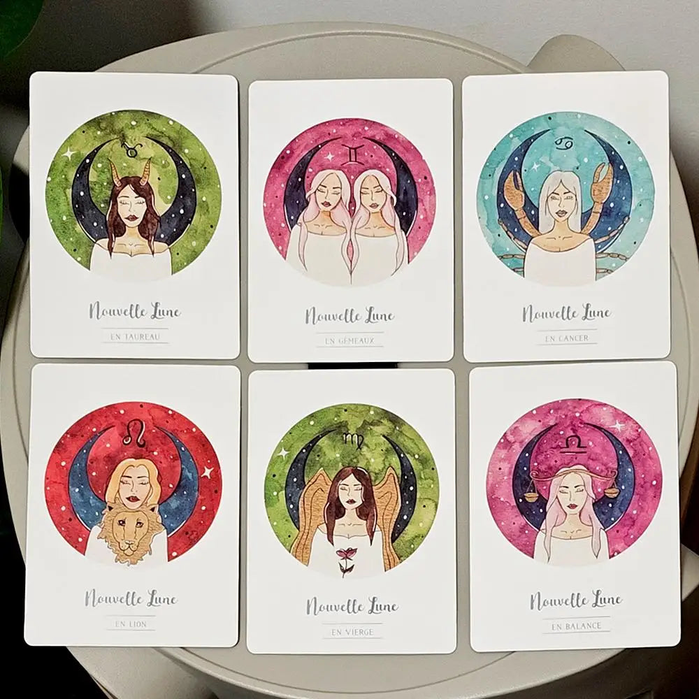 French Lunar Oracle Cards For Spiritual Emotional Guidance