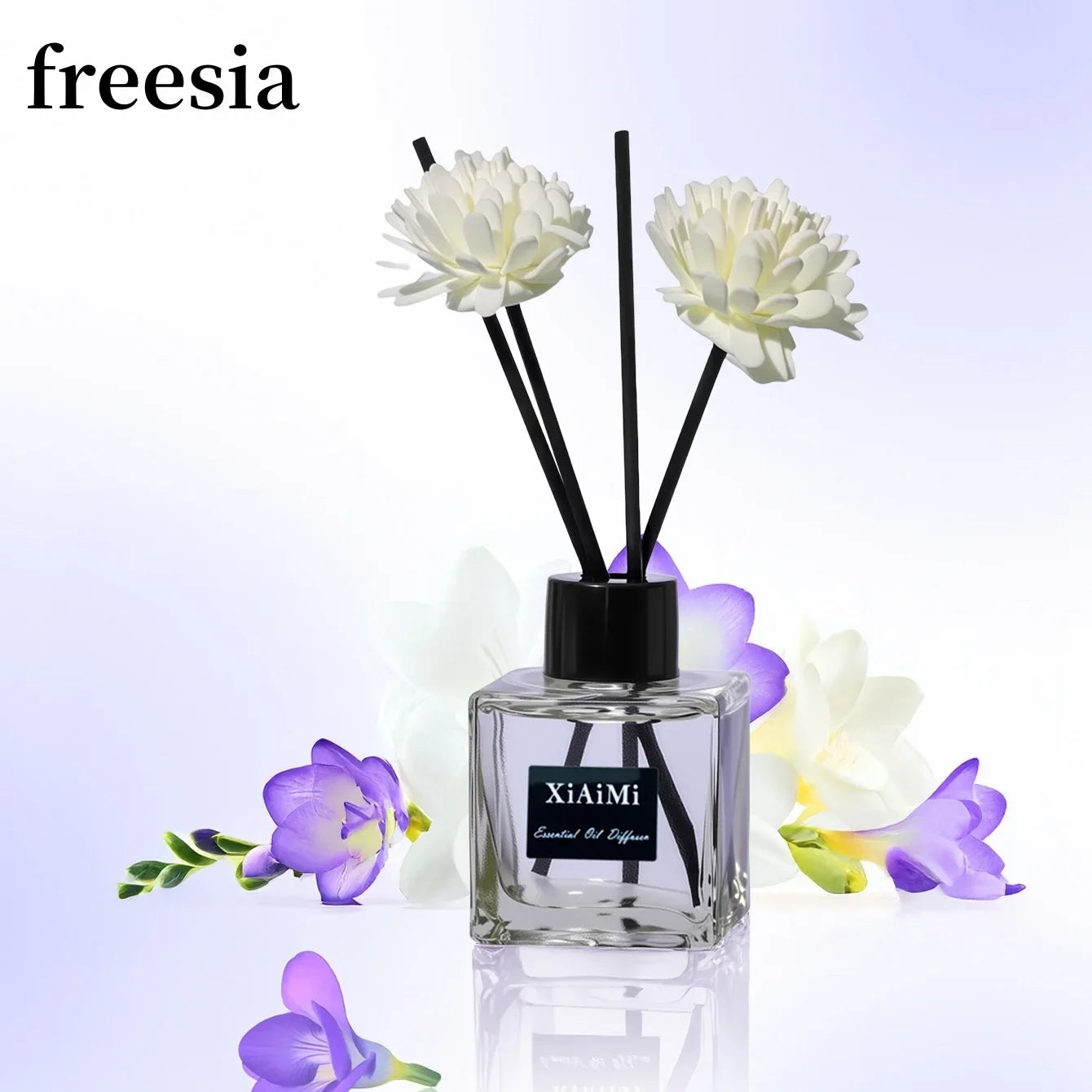 Freesia Lavender Aromatherapy Reed Diffuser Oil Liquid Air Freshener