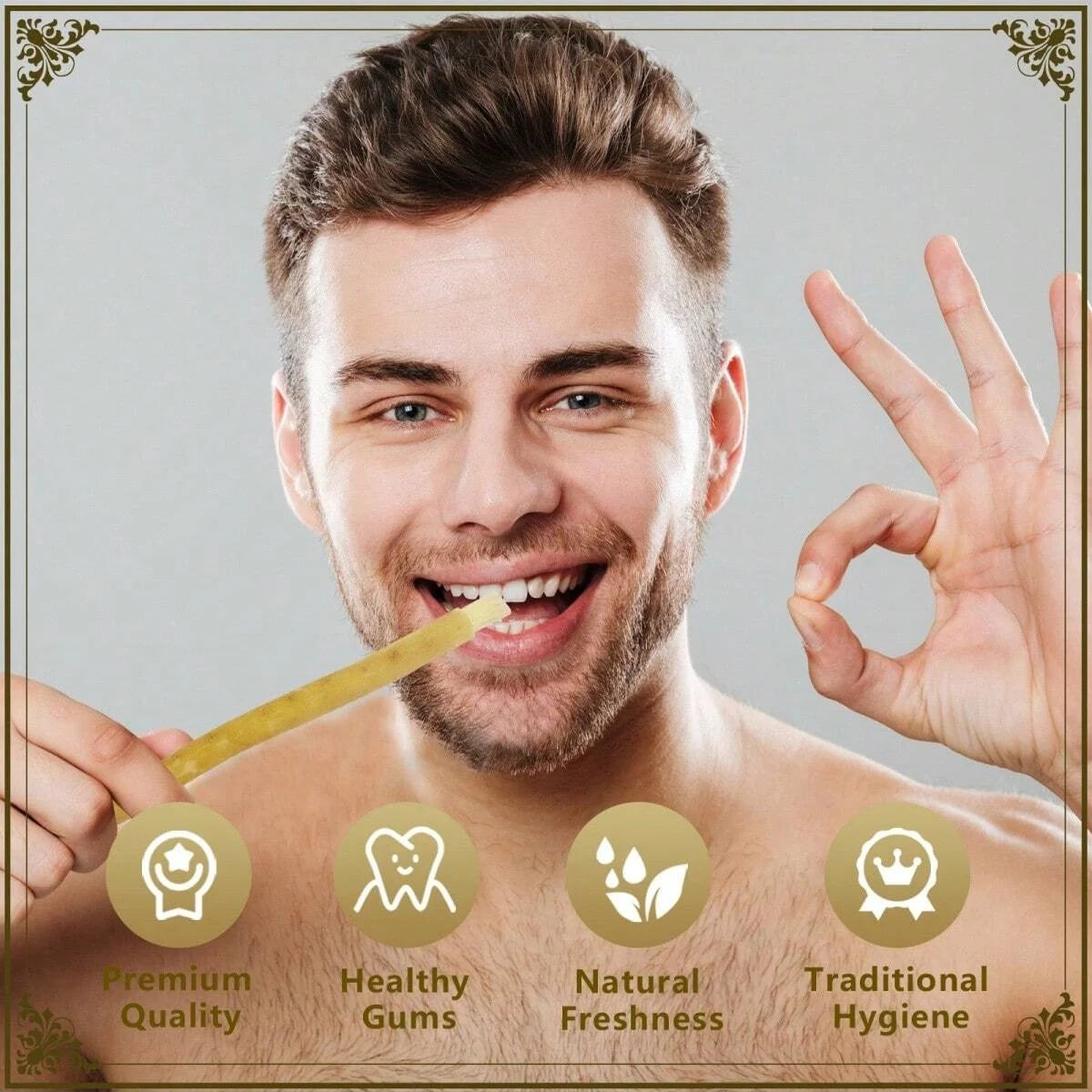 Freegrin Natural Miswak Sticks Siwak Wood Organic Toothbrush