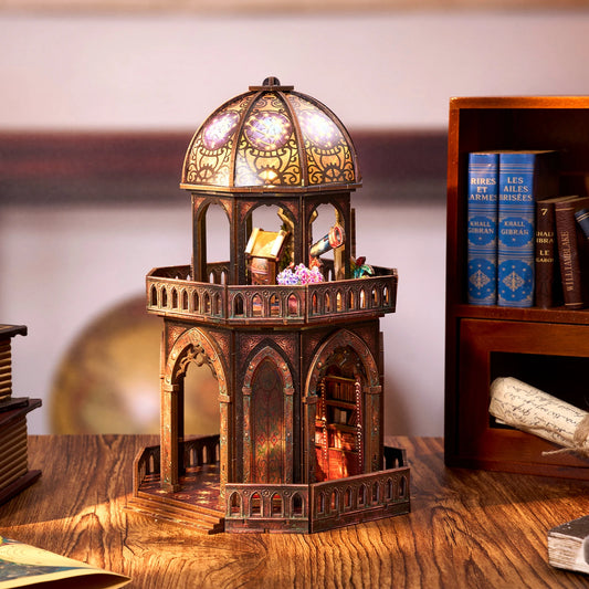 DIY Wooden Observatory Book Nook Puzzle Kit Home Decor Gift