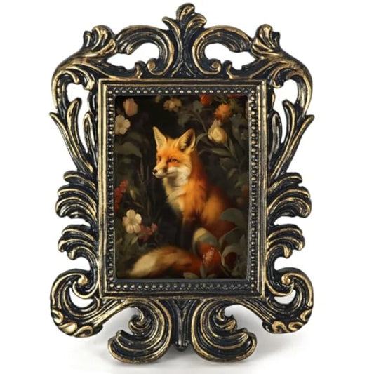 Ornate Fall Floral Small Picture Frame For Desk
