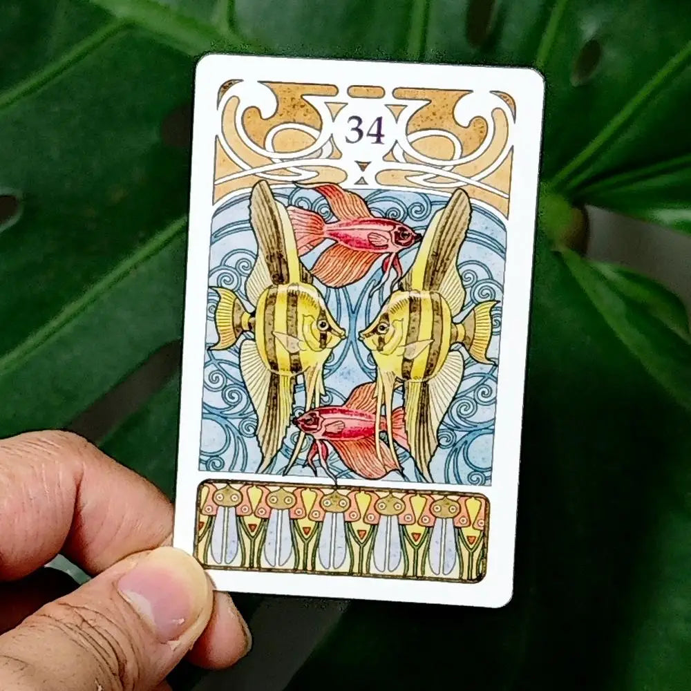 Art Nouveau Lenormand Oracle Card Deck With 36 Cards