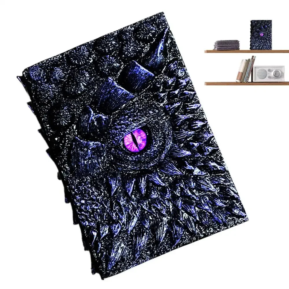 3D Dragon Eye Vintage Embossed Writing Journal For Dragon Lovers