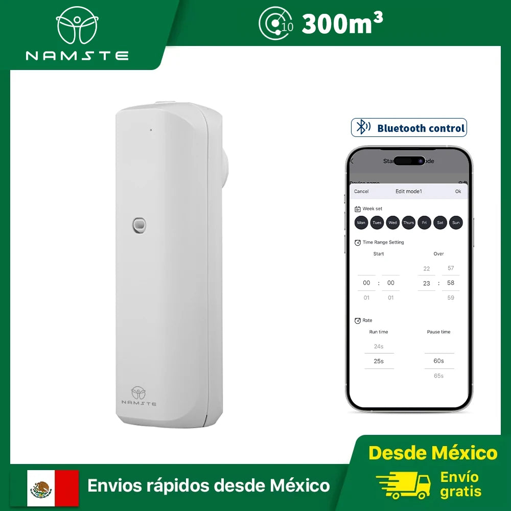 Namste Fragrance Diffuser Smart Bluetooth Wall Plug In 300m3 Coverage