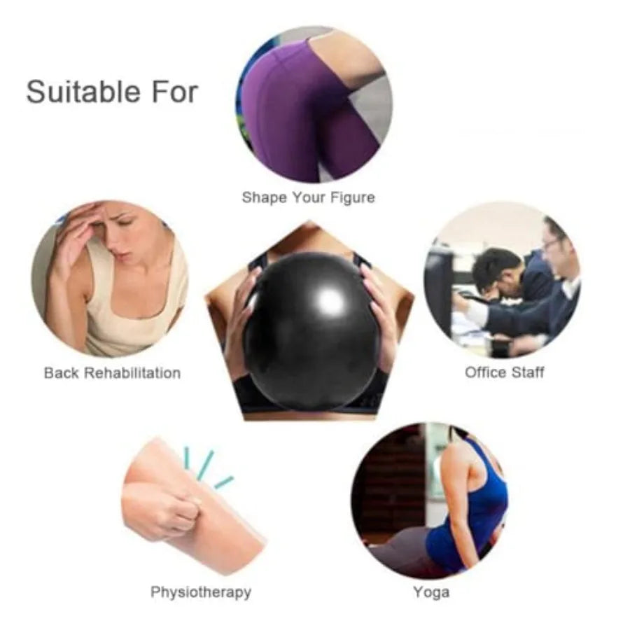 Two Pack Anti-Burst Pilates Yoga Exercise Balls For Core Training