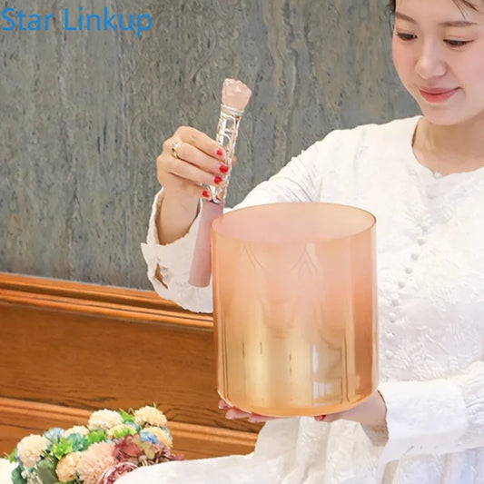 Crystal Singing Bowl 432Hz D Note Alchemy Meditation Instrument