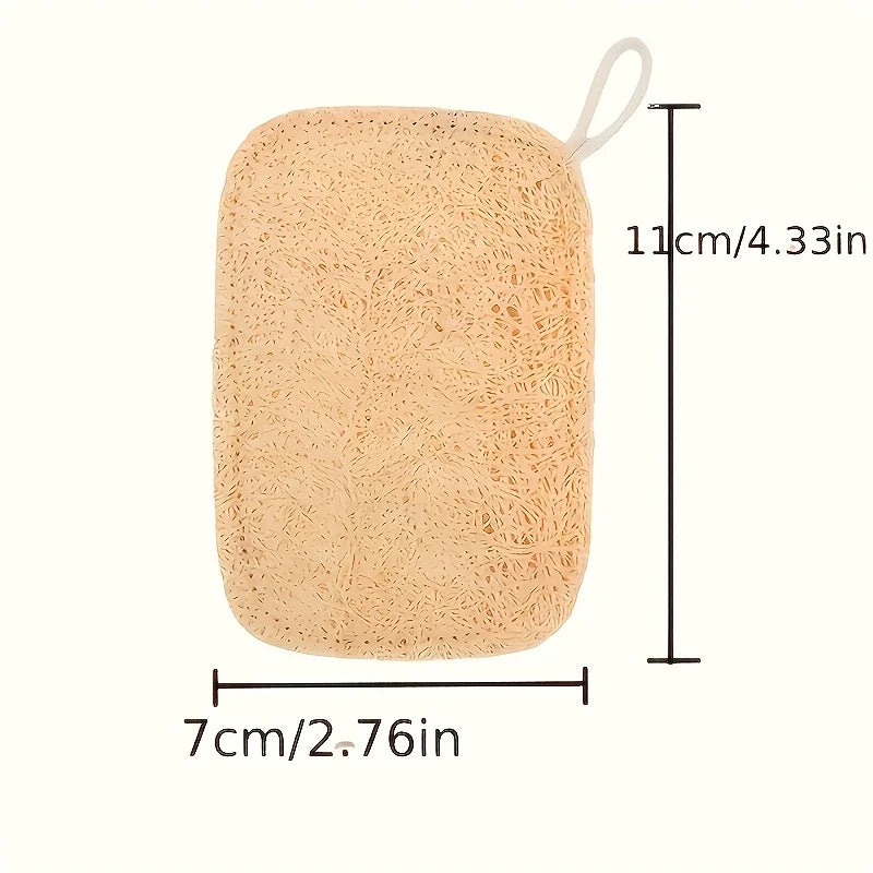 Natural Loofah Exfoliating Sponges And Bamboo Fiber Cleaning Pads