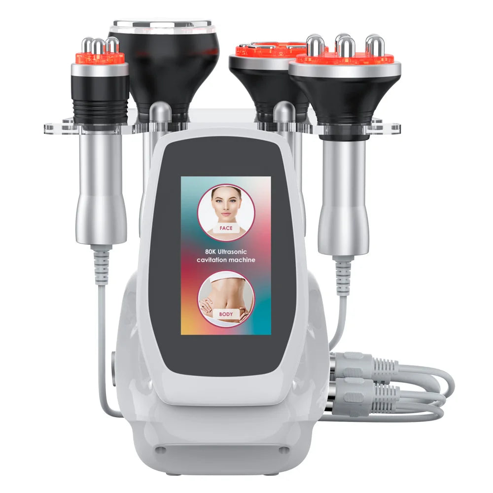 Ultrasonic Cavitation Body Slimming Machine 4 In 1 Facial Massager
