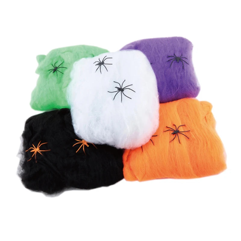 Artificial Spider Web Halloween Decoration For Haunted House Parties
