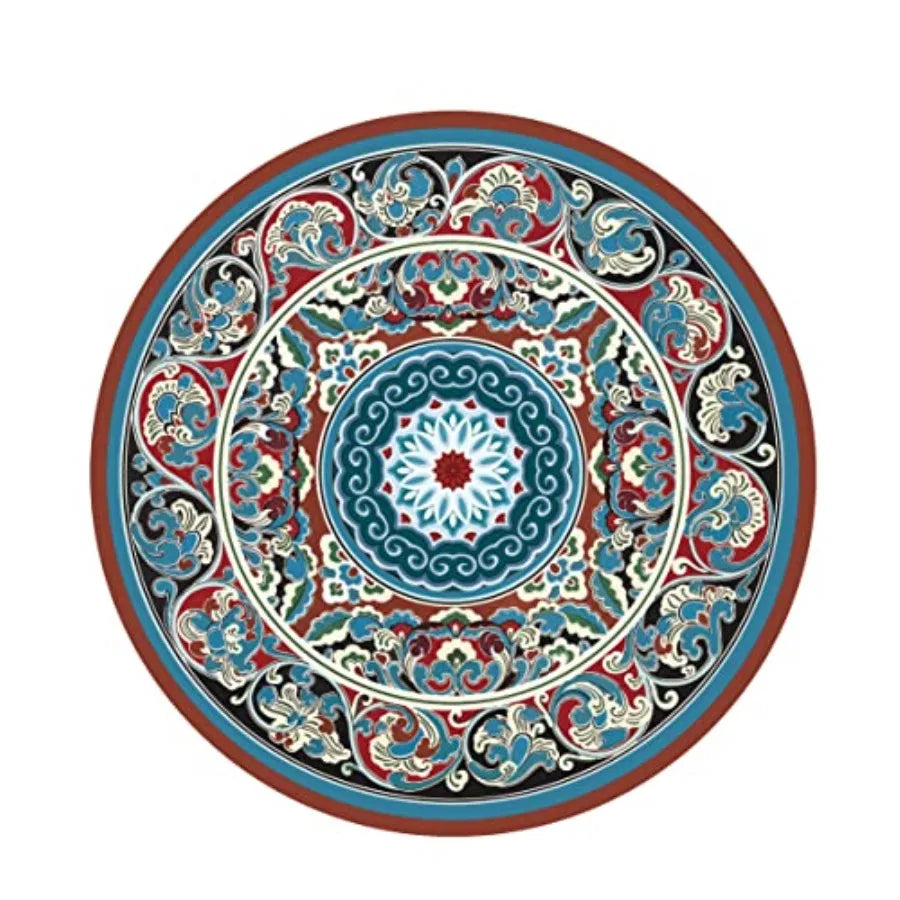 Non Slip Round Yoga Mat For Exercise And Meditation