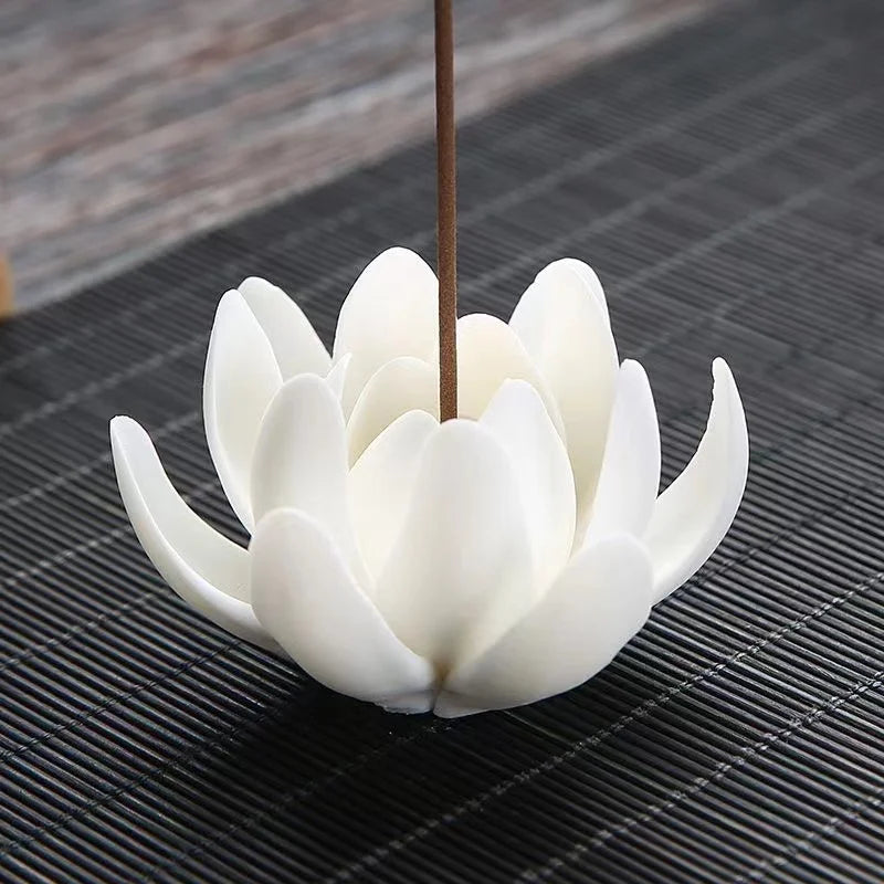 Buddha's Hand Lotus LED Reflux Incense Burner Stand USB