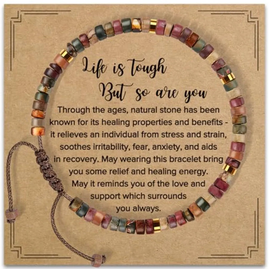 Inspirational Gift Bracelets For Women Healing Natural Stone Beads
