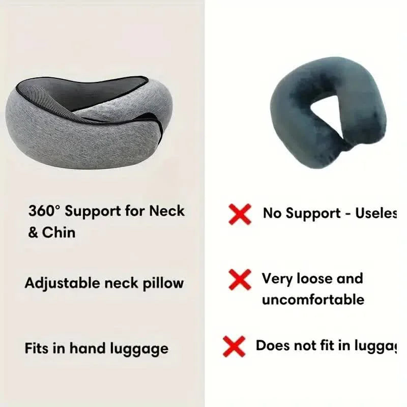Snail Style Memory Foam Travel Neck Pillow U Shaped Support