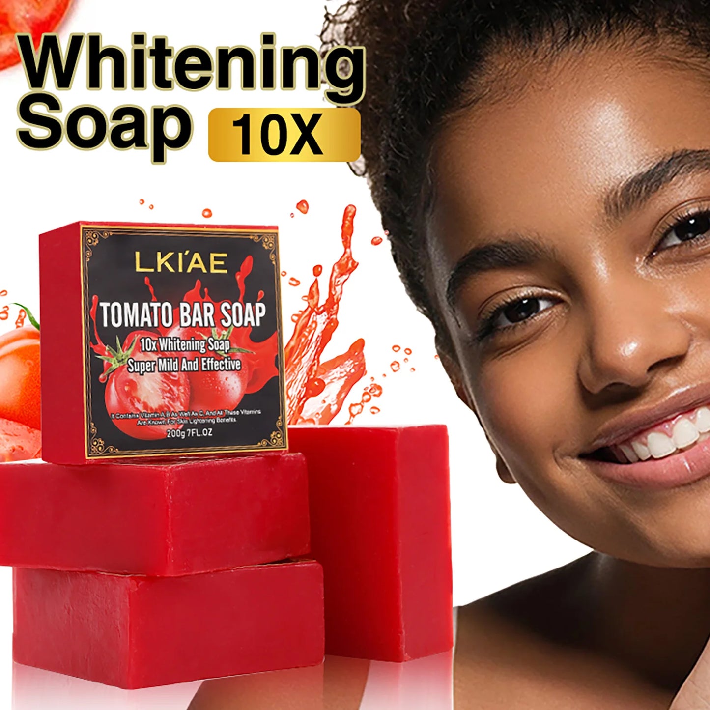 AILKE Tomato Fruit Scented Handmade Natural Bar Soap For Face