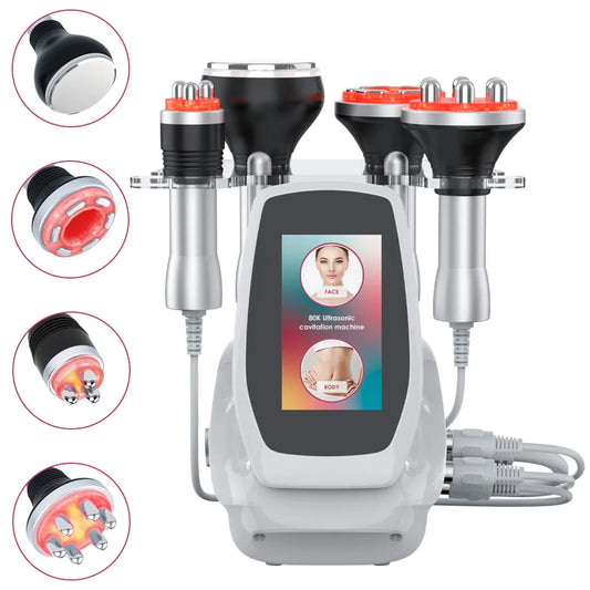 Ultrasonic Cavitation Body Slimming Machine 4 In 1 Facial Massager