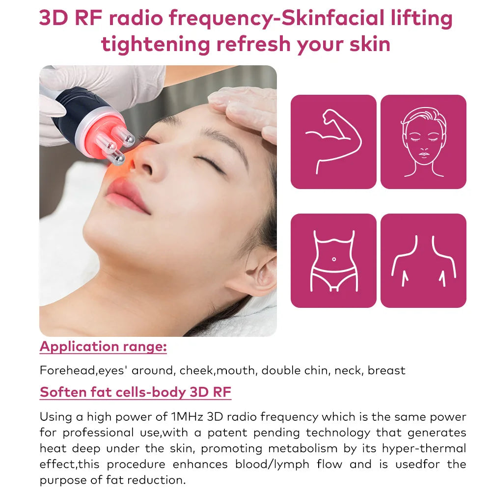 Ultrasonic Cavitation Body Slimming Machine 4 In 1 Facial Massager