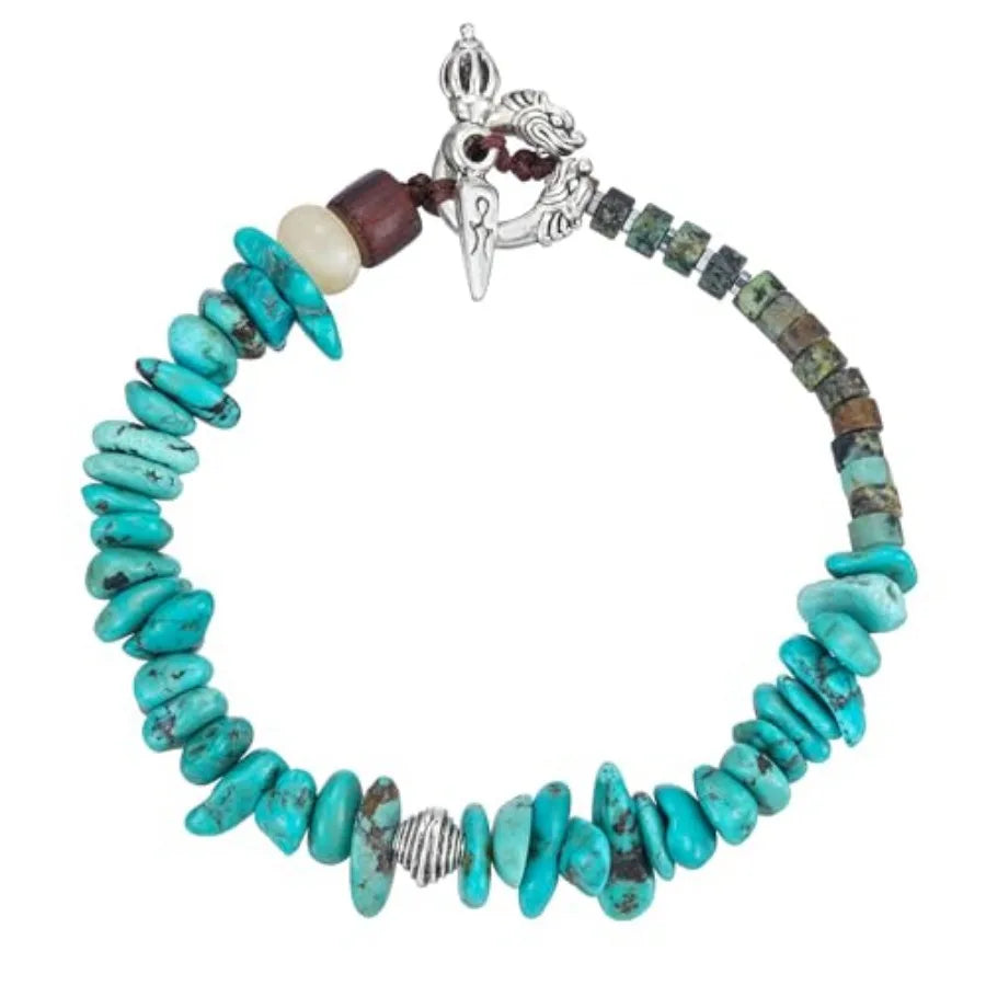 Boho Handmade Natural Stone Crystal Leather Bead Wrap Bracelets Collection