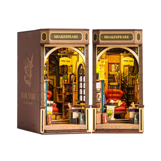 Rolife DIY Book Nook Kit Bookstore 3D Model Puzzle Gift
