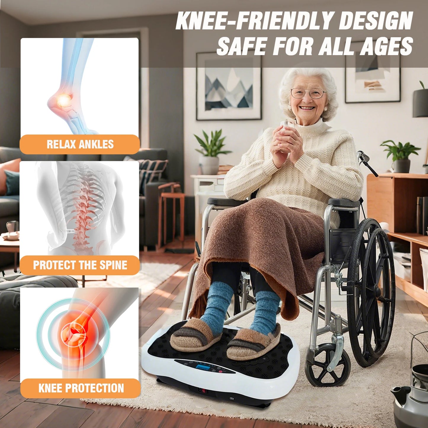 Full Body Vibration Plate Exercise Machine With Remote Control