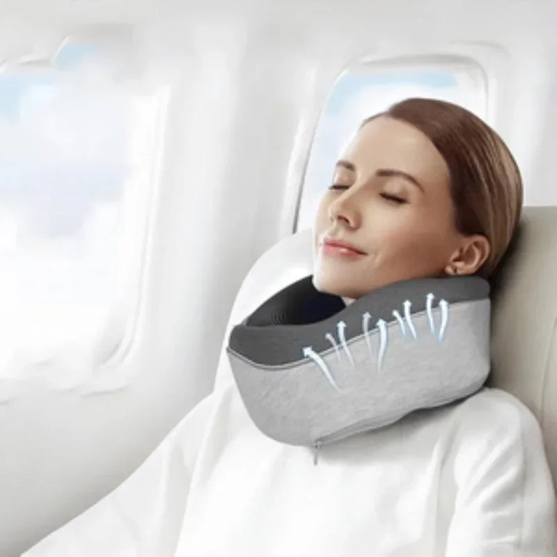 Travel Neck Pillow Car Neck Memory Foam Pillow U-Shaped Portable Auto Headrest Pillow Adjustable Traveling Sleeping Neck good