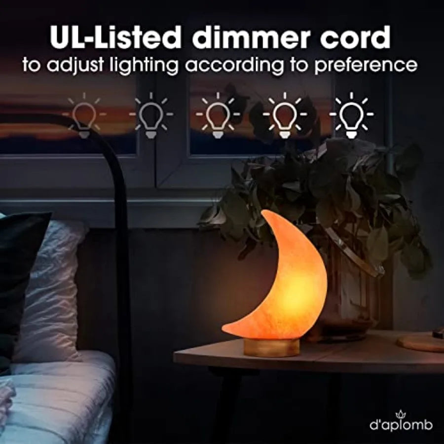 Natural Himalayan Salt Lamp With Dimmer Cord Hand Carved Crystal