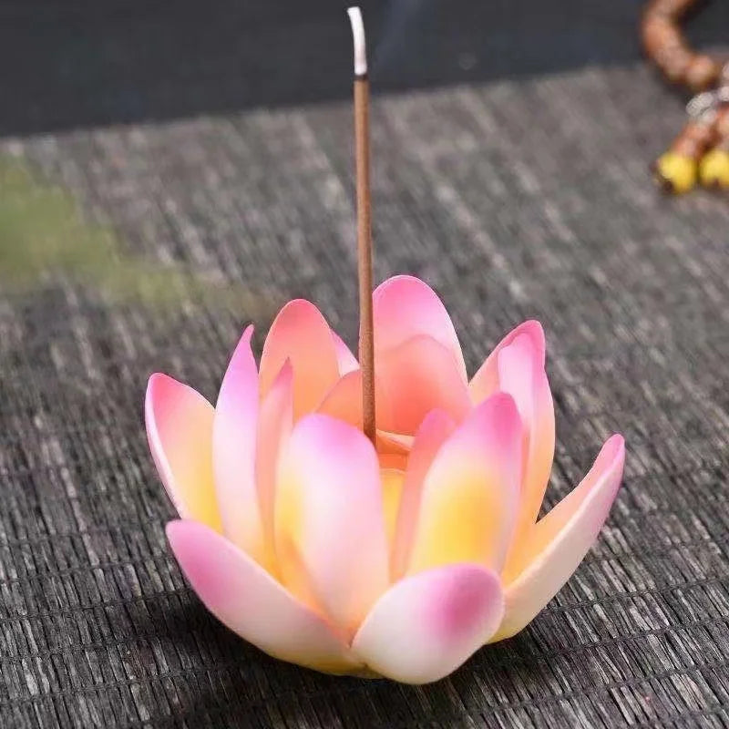 Buddha's Hand Lotus LED Reflux Incense Burner Stand USB