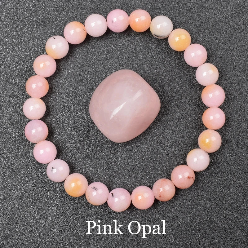 QLDDDstar Natural Golden Obsidian Stone Beaded Bracelet For Men And Women
