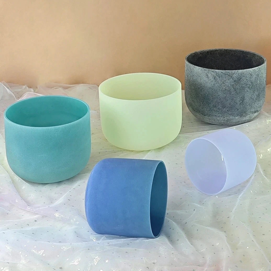 Gemstone Fusion Crystal Singing Bowl Set 432Hz 7 Pcs