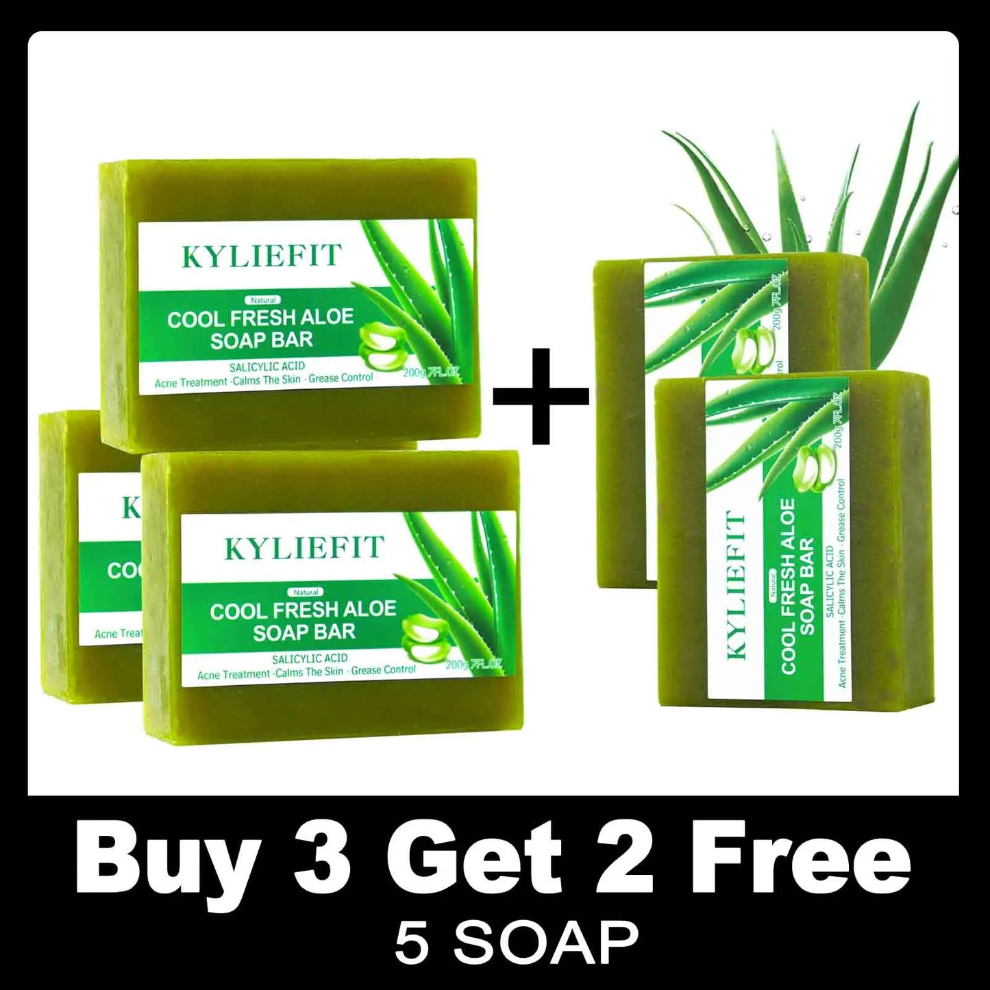AILKE Organic Scrub Set for Face and Body with Aloe