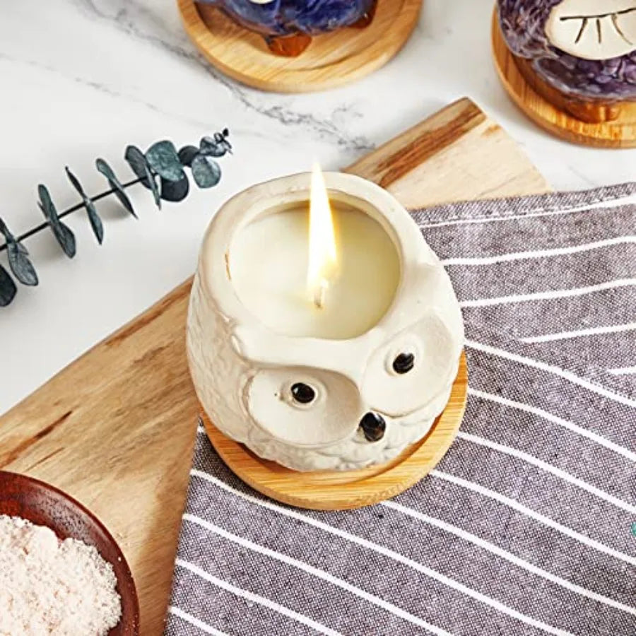Owl Lavender Scented Candle