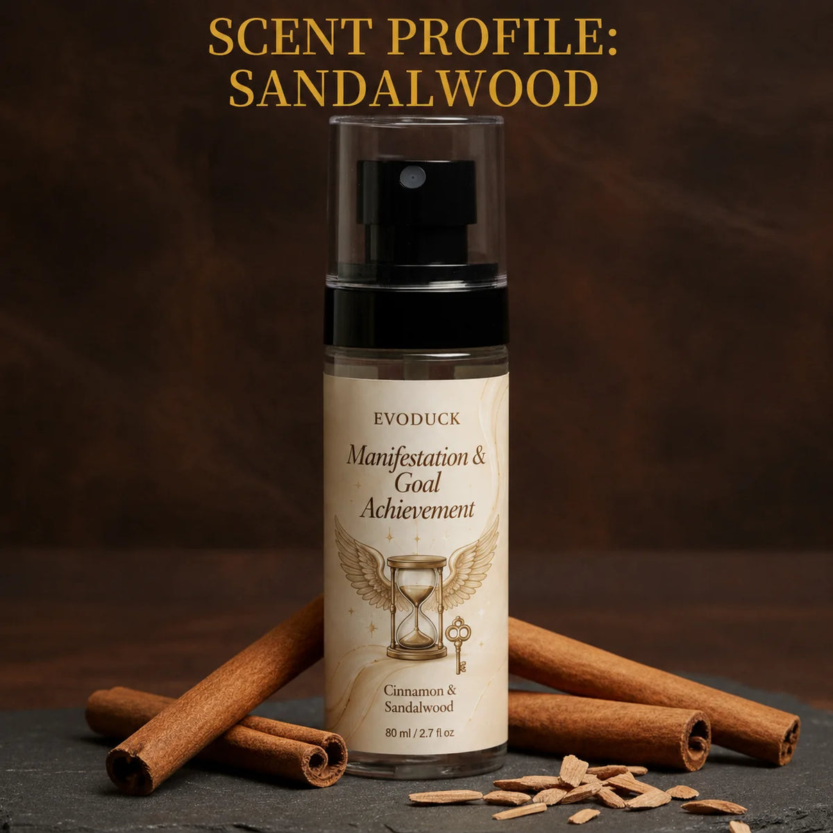 Cinnamon And Sandalwood Aura Room Spray For Home Office Meditation Ritual