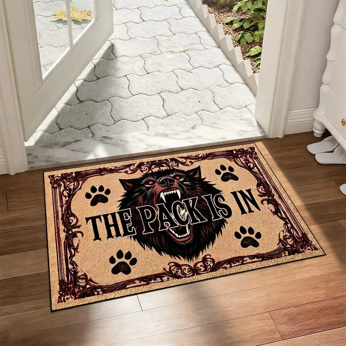 Halloween Welcome Doormat Anti Slip Indoor Outdoor Rug For Entryway