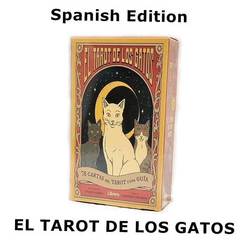 Tarot Of The Cats 78 Card Deck Spanish Edition For Divination