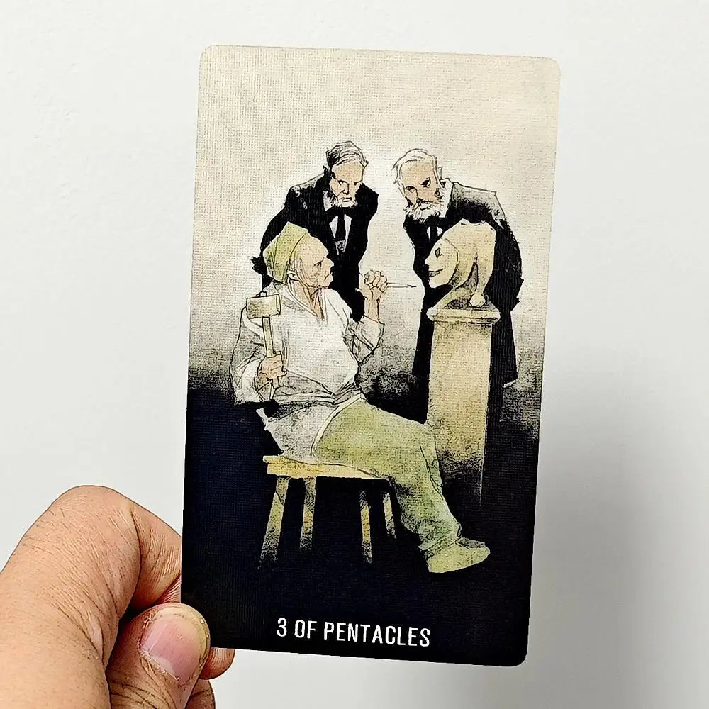 Dark Gothic Joker Tarot Deck With Premium Embossed Cards