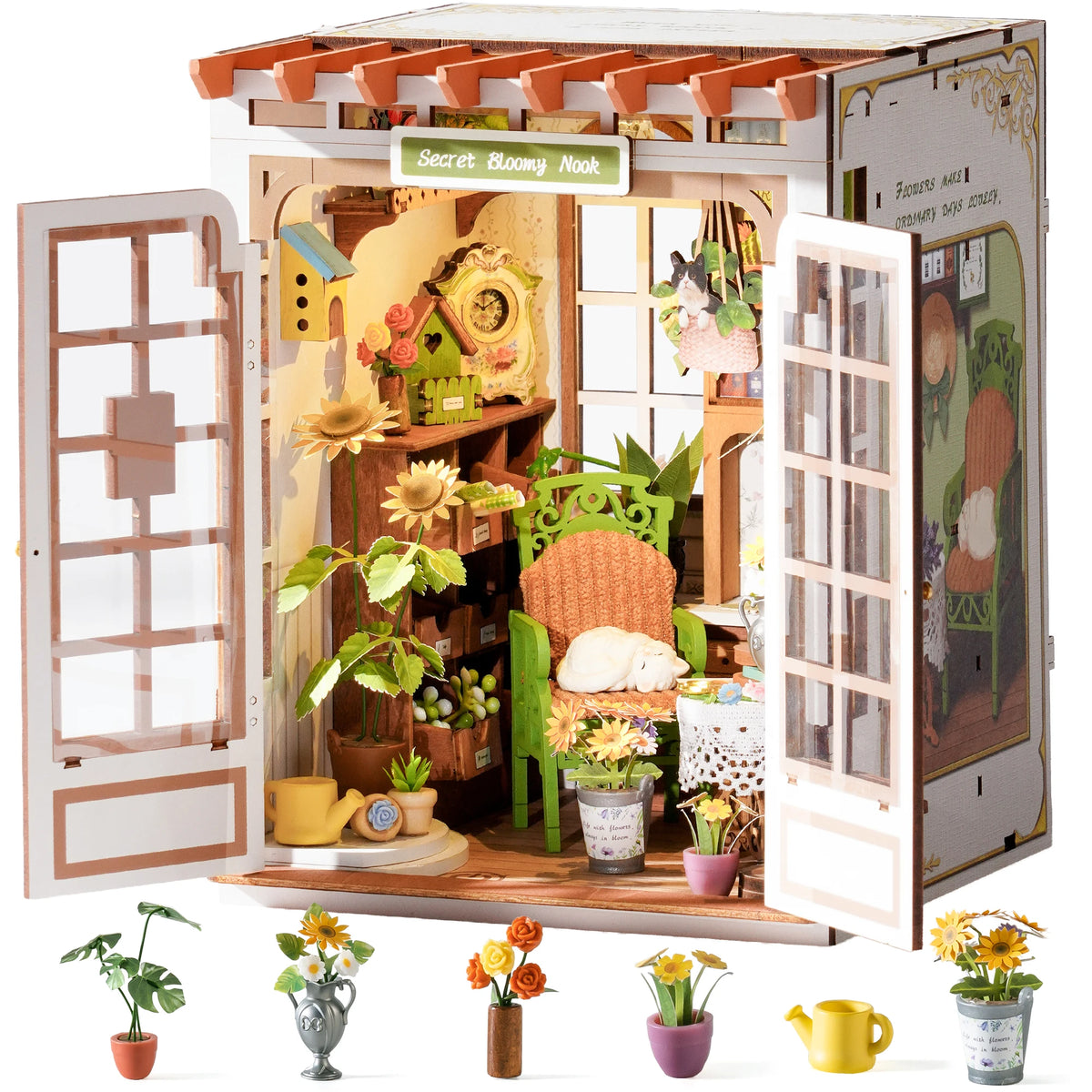 Rolife Book Nook Kit Mini Dollhouse Model Building Set