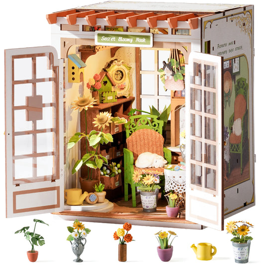 Rolife Book Nook Kit Mini Dollhouse Model Building Set