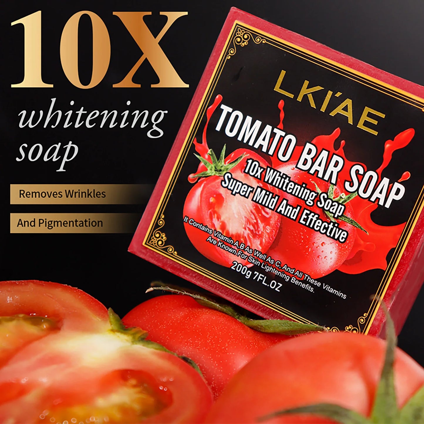 AILKE Tomato Fruit Scented Handmade Natural Bar Soap For Face
