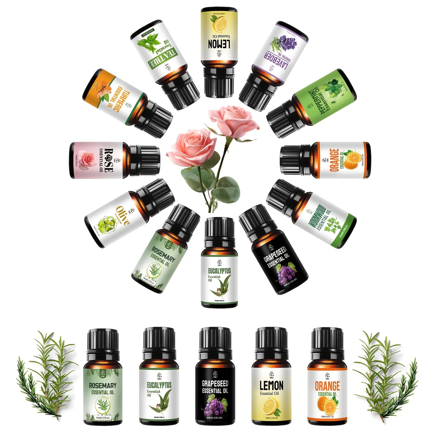Aoao Skin Care Essential Oil Blend Set Natural Plant Extract