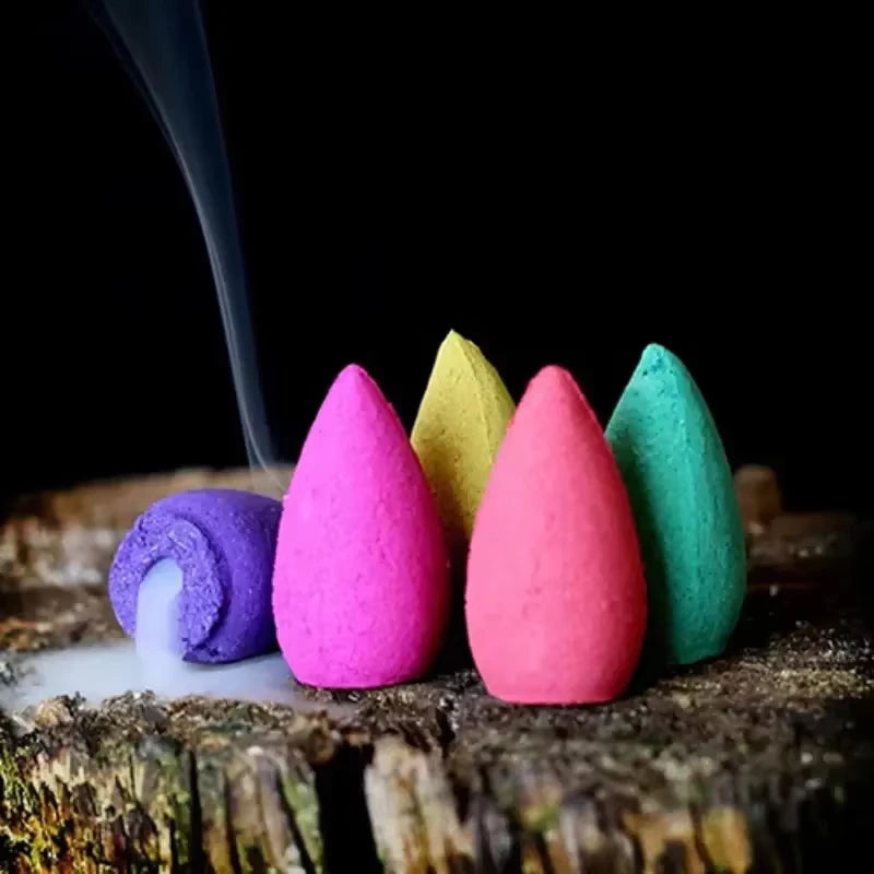 Backflow Incense Cones for Waterfall, Mixed Natural Scents