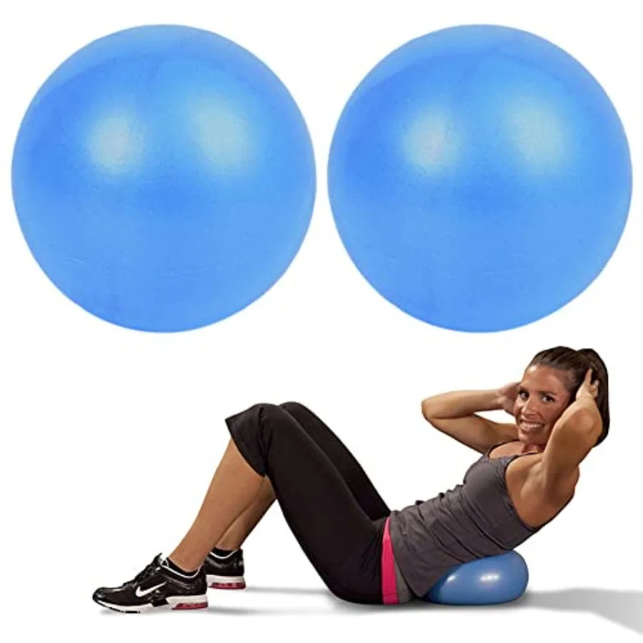 Two Pack Anti-Burst Pilates Yoga Exercise Balls For Core Training