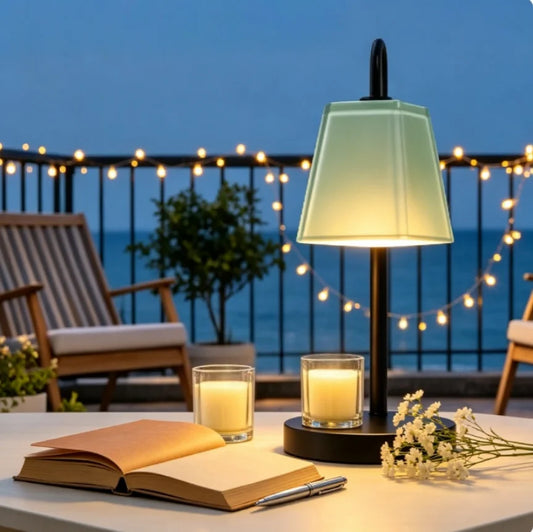 Glass Shade Candle Warmer With 4 Key Timer US Plug