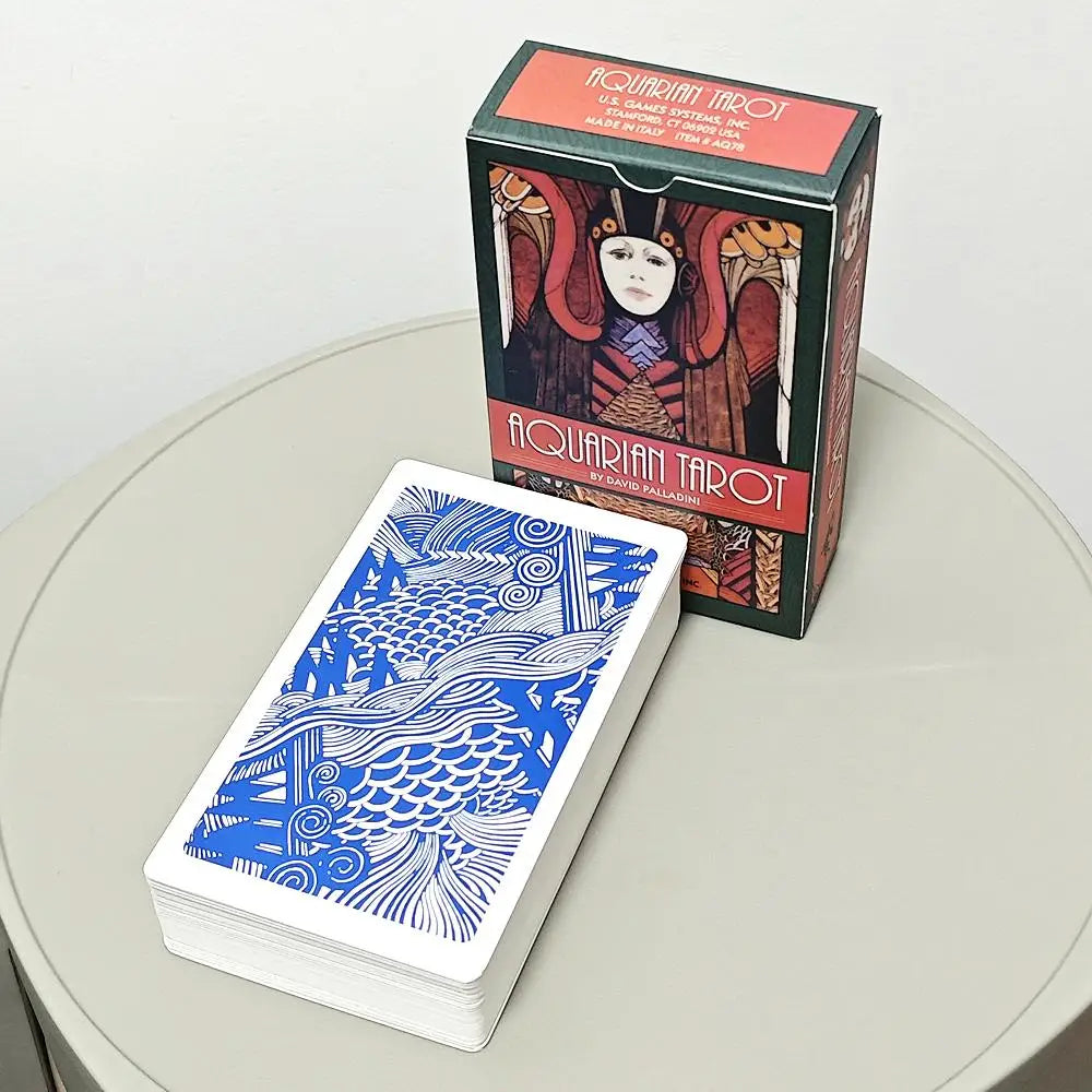 Classic Aquarian Tarot Deck With Premium Art Deco Design