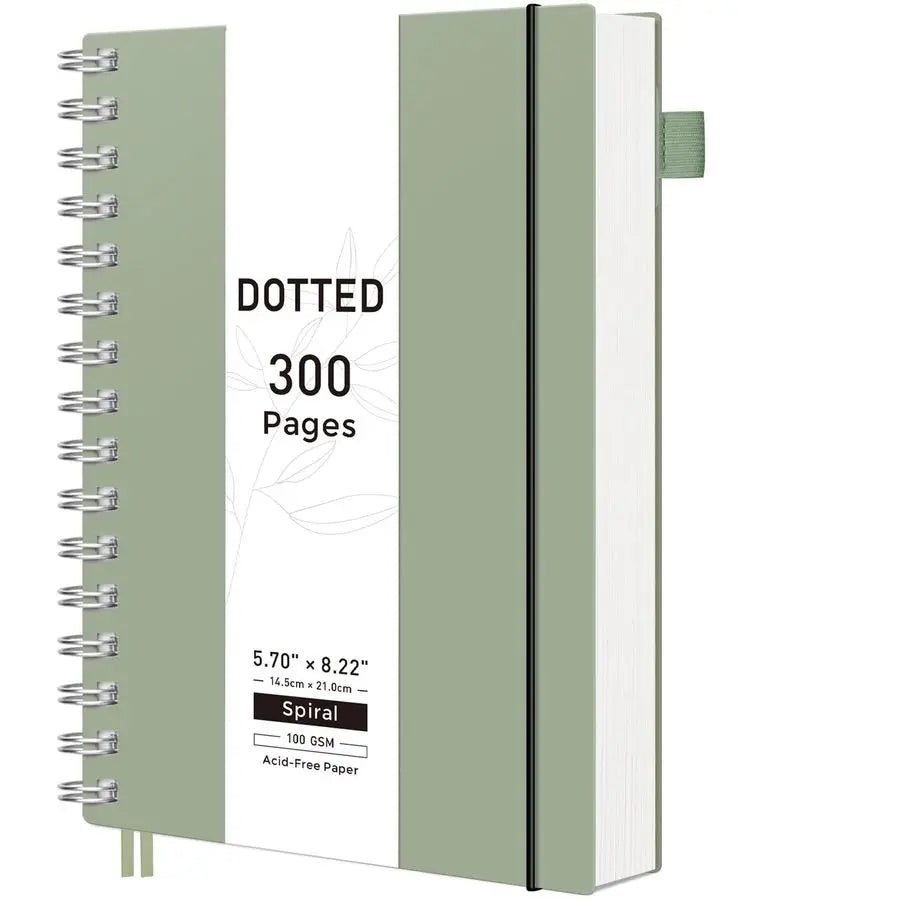 Bullet Dotted Journal Notebook Spiralbound 300 Pages 100 GSM