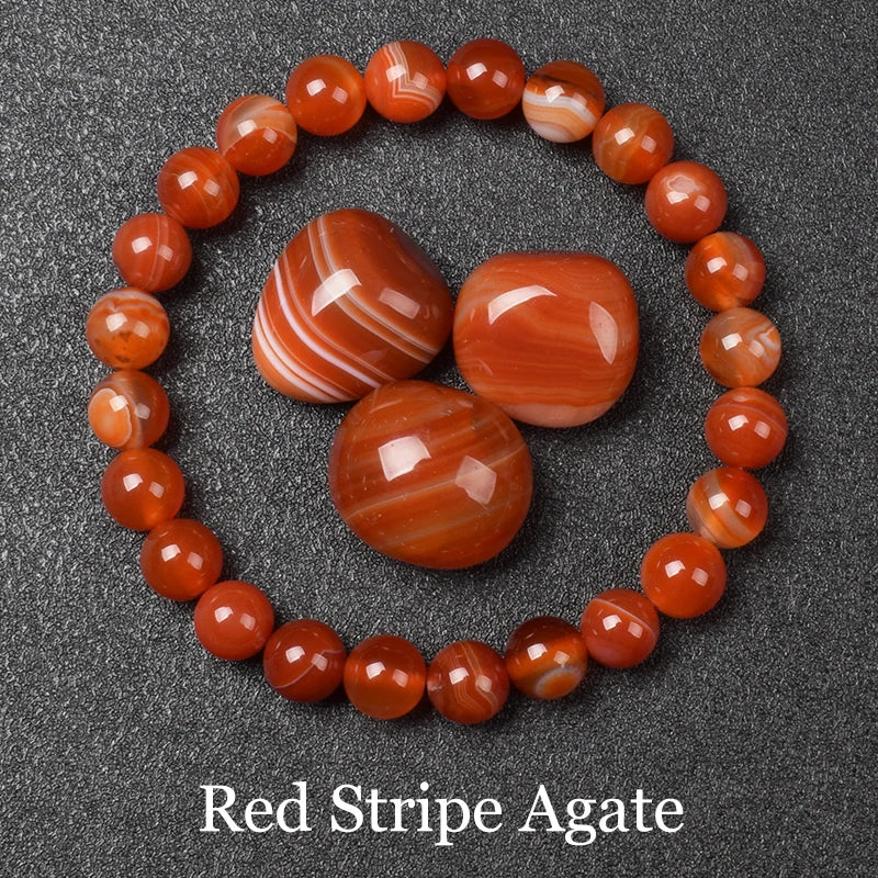 QLDDDstar Natural Golden Obsidian Stone Beaded Bracelet For Men And Women