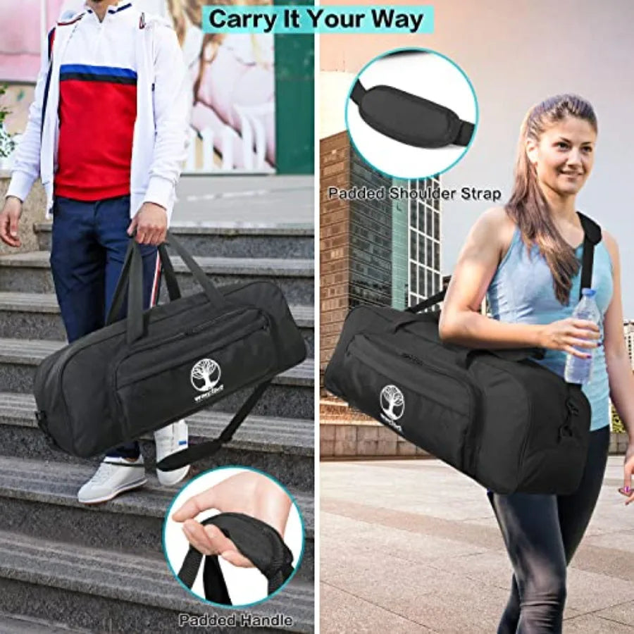 Yoga Mat Bag Carrier With 8 Pocket And Wet Pocket Air Vent