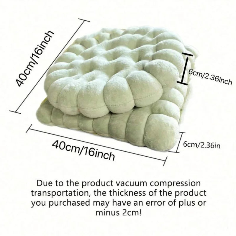 Biscuit Shaped Meditation Cushion Breathable Cotton Floor Pillow